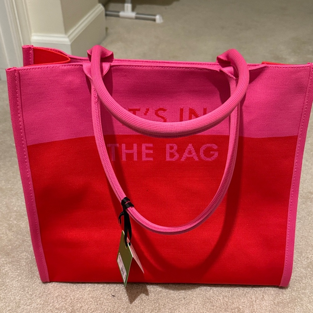 Kate Spade Pink and Red Tote Bag